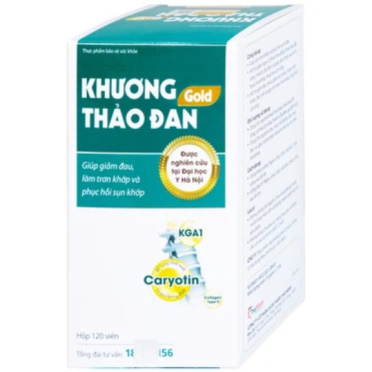 Viên uống Khương Thảo Đan Gold giúp giảm đau, làm trơn khớp và phục hồi sụn khớp (30 viên)