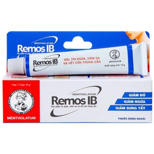 Gel Remos IB Rohto điều trị ngứa, viêm da, vết côn trùng (10g)