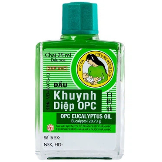 Dầu Khuynh Diệp OPC hỗ trợ cảm cúm, sổ mũi, nghẹt mũi (25ml)