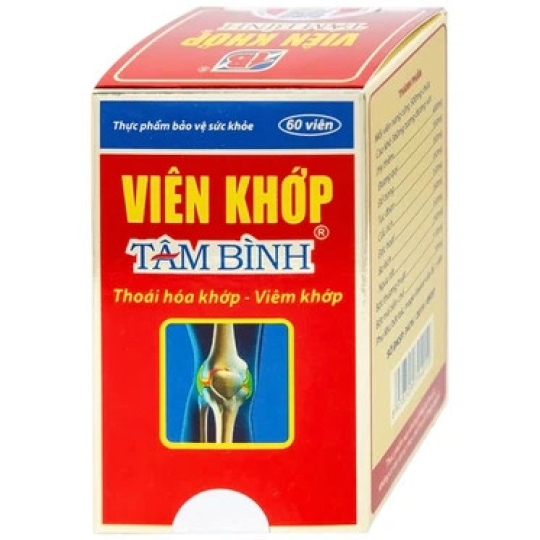 Viên khớp Tâm Bình hỗ trợ giảm các triệu chứng của thoái hóa, viêm khớp (60 viên)