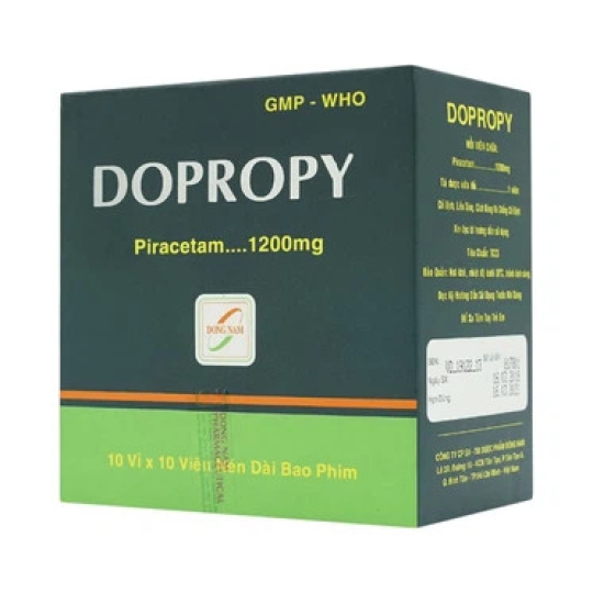 Thuốc Dopropy 1200mg Đông Nam điều trị bệnh do tổn thương não (100 viên)