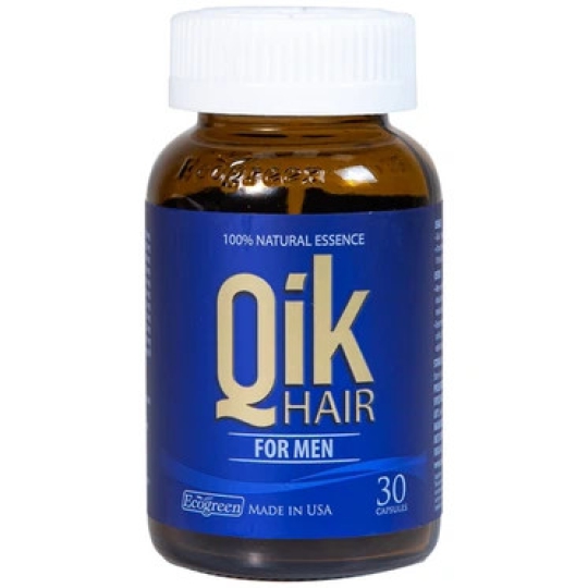 Viên uống Qik Hair For Men Ecogreen giúp giảm rụng tóc, hói đầu ở nam giới (30 viên)