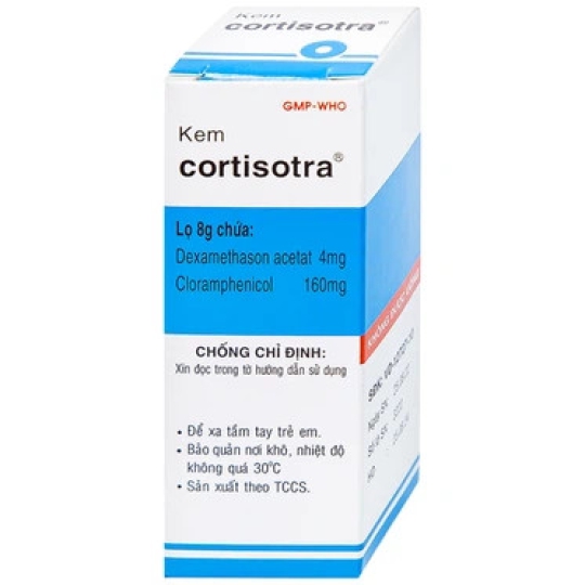 Kem Cortisotra S.Pharm điều trị ngứa do dị ứng, nổi mẩn, mụn trứng cá (8g)