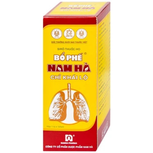 Siro ho Bổ Phế Nam Hà Chỉ Khái Lộ hỗ trợ điều trị ho tiêu đờm, viêm phế quản (125ml)