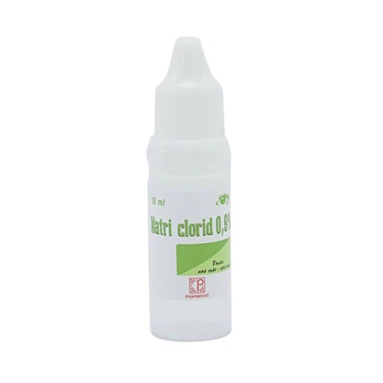 Thuốc nhỏ mắt, nhỏ mũi Natri Clorid 0,9% Pharmedic hỗ trợ rửa mắt, mũi (10ml)