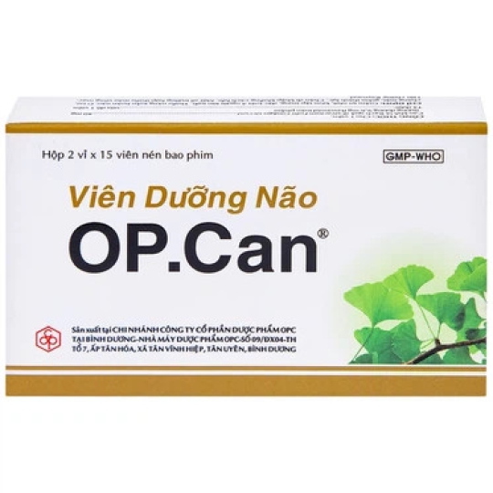 Viên dưỡng não O. P. Can OPC hỗ trợ điều trị giảm trí nhớ, kém tập trung (30 viên)