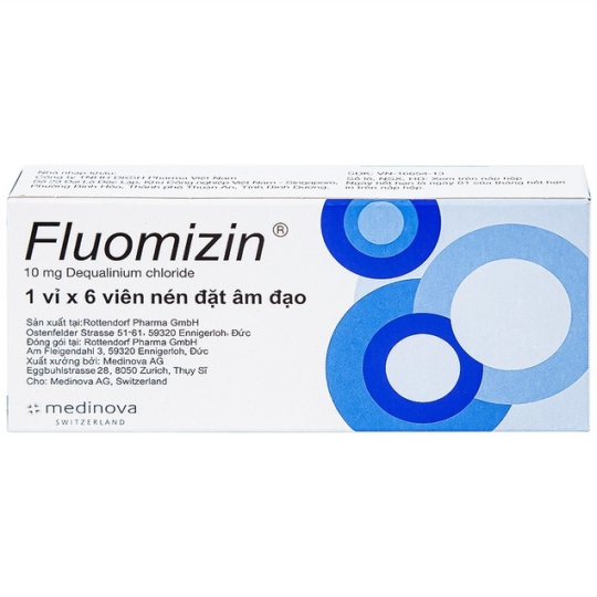 Viên đặt âm đạo Fluomizin Medinova điều trị nhiễm nấm âm đạo (1 vỉ x 6 viên)