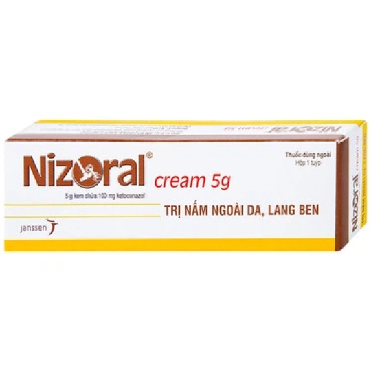 Thuốc Nizoral Cream Olic điều trị nhiễm nấm ngoài da (5g)