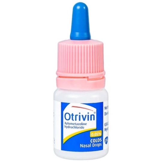 Thuốc nhỏ mũi Otrivin 0.05% Novartis hỗ trợ điều trị sung huyết mũi họng (Hộp 1 chai 10ml)