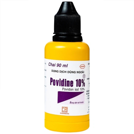 Dung dịch Povidine 10% Pharmedic sát trùng viết thương (Chai 90ml)