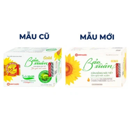 Viên uống Bảo Xuân Gold Tuổi 30-50 Nam Dược cân bằng nội tiết (30 viên)