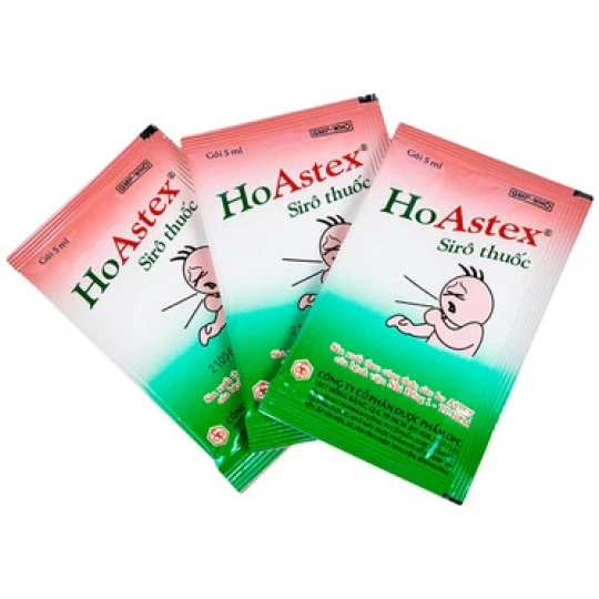 Thuốc HoAstex OPC điều trị ho, viêm đường hô hấp (Hộp 30 gói x 5ml)