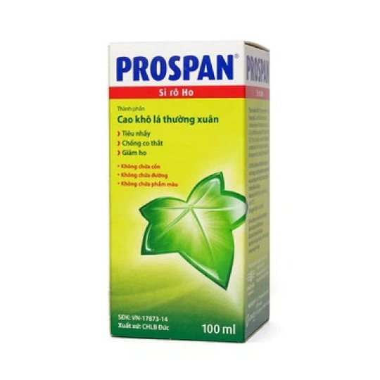 Siro ho Prospan giúp giảm ho, hỗ trợ điều trị viêm phế quản (100ml)