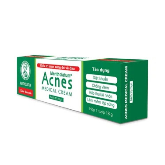 Kem trị mụn Acnes Medical Cream điều trị mụn sưng đỏ, đau (18g)