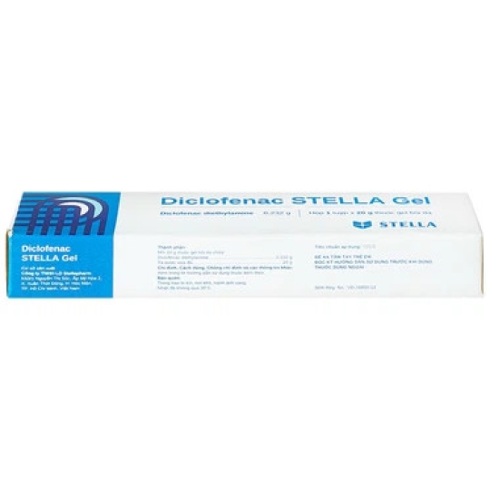 Gel thuốc Diclofenac Stella điều trị chứng đau, viêm tại chỗ (20g)