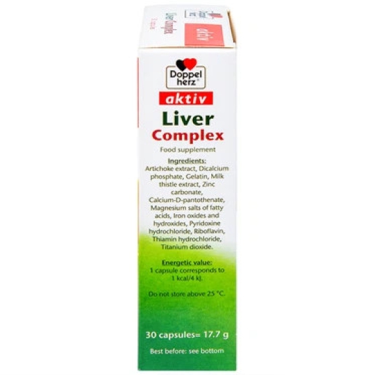 Viên uống Liver Complex Doppel Herz hỗ trợ giải độc gan, bảo vệ gan (30 viên)