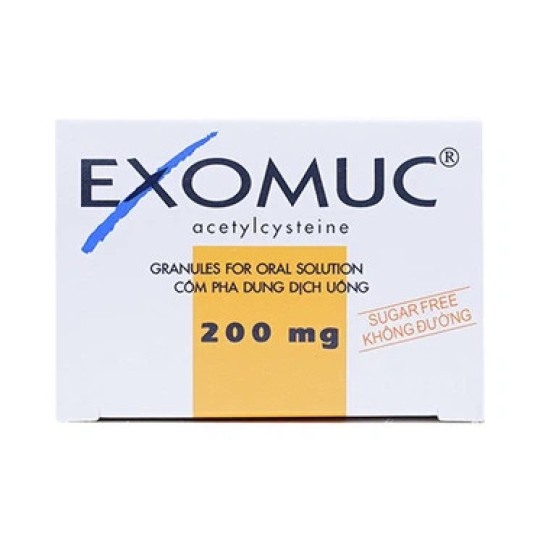 Thuốc Exomuc 200mg Bouchara điều trị rối loạn chất tiết phế quản (30 gói)