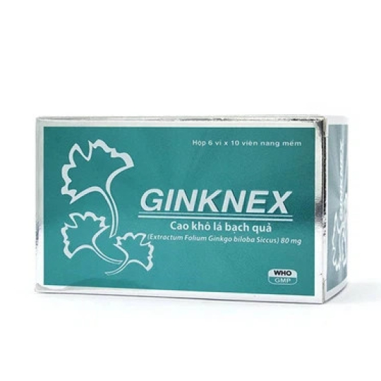 Thuốc Ginknex 80mg Đạt Vi Phú điều trị chứng giảm trí nhớ (60 viên)