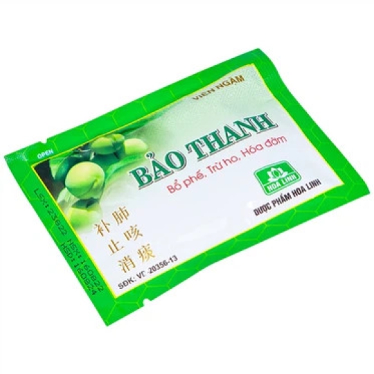 Viên ngậm Bảo Thanh Hoa Linh bổ phế, trừ ho, hoá đờm (20 vỉ x 5 viên)