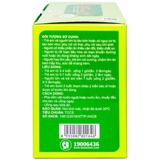 Cốm vi sinh Bio-acimin Fiber QD-Meliphar giúp giảm tình trạng táo bón cho bé (30 gói)