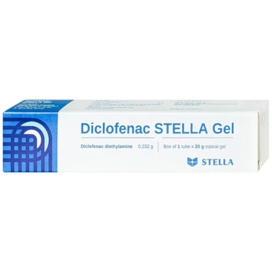 Gel thuốc Diclofenac Stella điều trị chứng đau, viêm tại chỗ (20g)