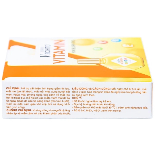 Thuốc nhỏ mắt V.rohto Vitamin hỗ trợ cải thiện tình trạng giảm thị lực, mắt mờ (13ml)