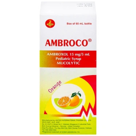 Siro Ambroco United hỗ trợ tan đàm cho trẻ (60ml)