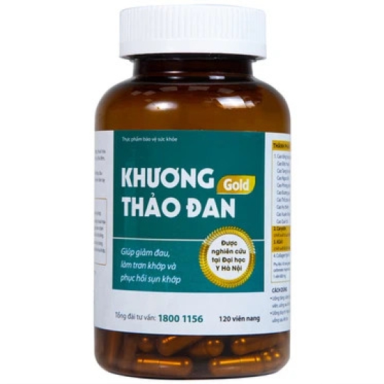 Viên uống Khương Thảo Đan Gold làm trơn khớp và phục hồi sụn khớp (120 viên)