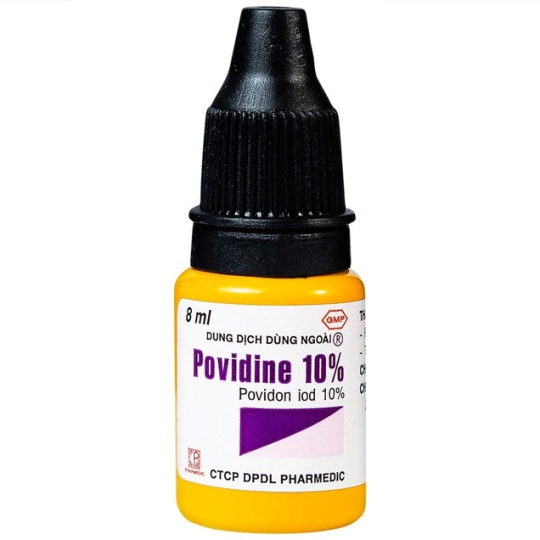 Dung dịch Povidine 10% sát khuẩn, ngăn ngừa nhiễm khuẩn (8ml)