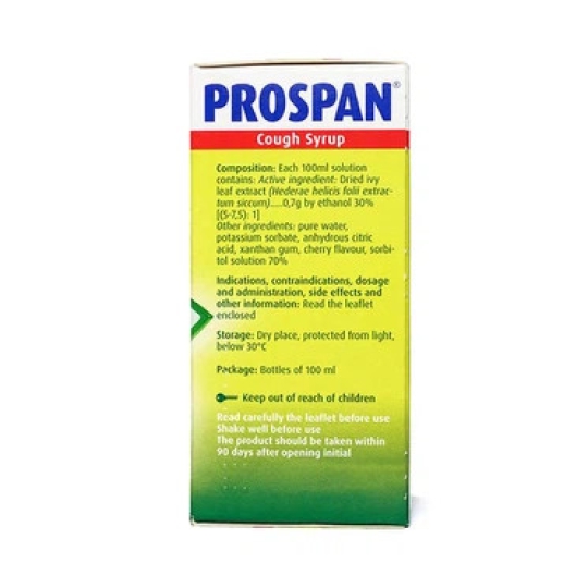 Siro ho Prospan giúp giảm ho, hỗ trợ điều trị viêm phế quản (100ml)