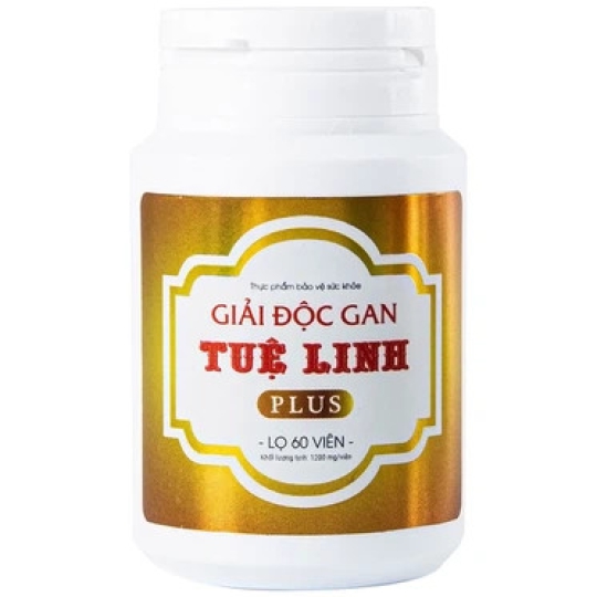 Viên uống Giải độc gan Tuệ Linh Plus giúp giải độc gan, hạ men gan, tăng cường chức năng gan (60 viên)