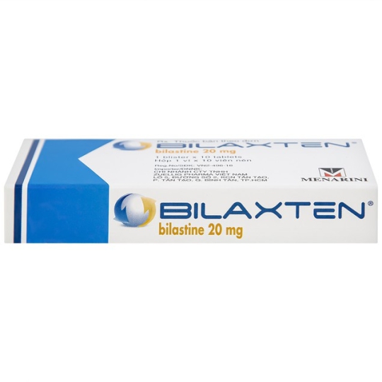 Thuốc Bilaxten 20mg Menarini hỗ trợ điều trị viêm mũi dị ứng, mề đay (10 viên)