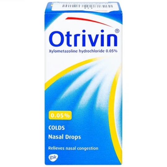 Thuốc nhỏ mũi Otrivin 0.05% Novartis hỗ trợ điều trị sung huyết mũi họng (Hộp 1 chai 10ml)