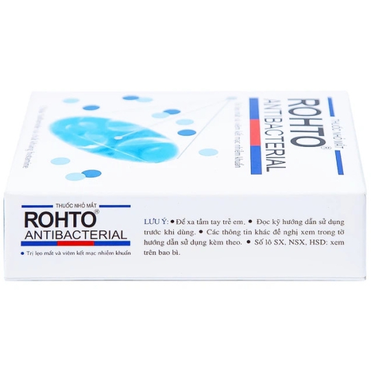 Thuốc nhỏ mắt Rohto Antibacterial điều trị lẹo mắt, viêm kết mạc, nhiễm khuẩn (13ml)