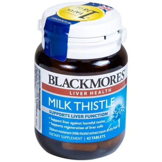 Viên uống Blackmores Milk Thistle hỗ trợ bảo vệ, phục hồi gan (42 viên)