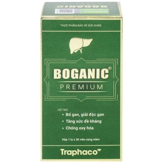 Viên uống Boganic Premium Traphaco hỗ trợ bảo vệ và tăng cường chức năng gan (30 viên)