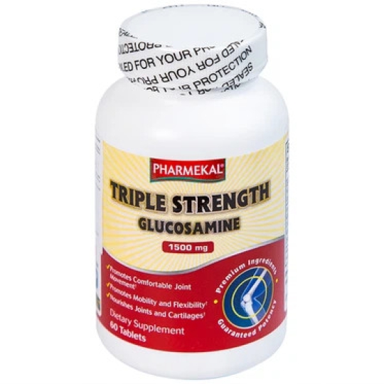 Viên uống Triple Strength Glucosamine 1500mg Pharmekal bổ khớp (60 viên)