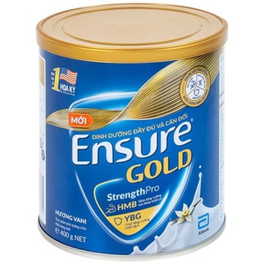 Sữa Ensure Gold StrengthPro Abbott hương vani bổ sung dinh dưỡng đầy đủ và cân đối (400g)