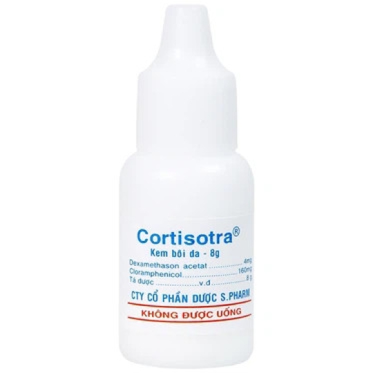 Kem Cortisotra S.Pharm điều trị ngứa do dị ứng, nổi mẩn, mụn trứng cá (8g)