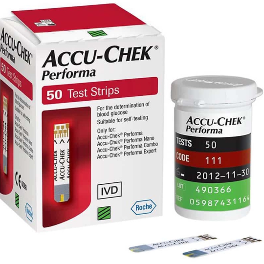 QUE THỬ ĐƯỜNG ACCUCHEK PERFORMA (50 QUE)