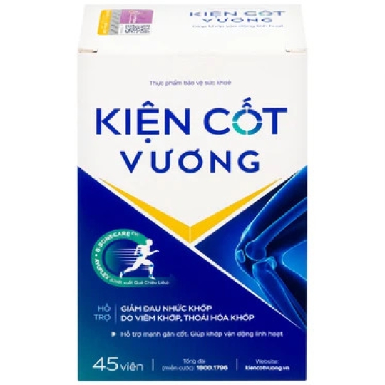 Viên uống Kiện Cốt Vương hỗ trợ giảm triệu chứng đau nhức khớp do viêm khớp, thoái hóa khớp (45 viên)