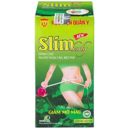 Viên uống Slim Body New HVQY giúp giảm béo, giảm mỡ máu (100 viên)