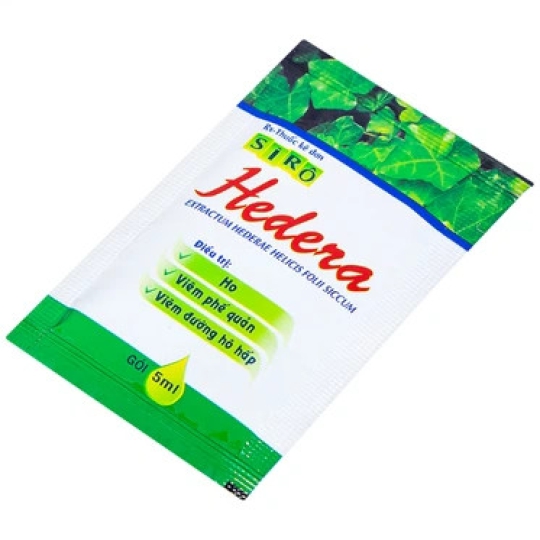 Siro ho Hedera Tipharco hỗ trợ giảm đau rát họng do ho kéo dài (30 gói x 5ml)