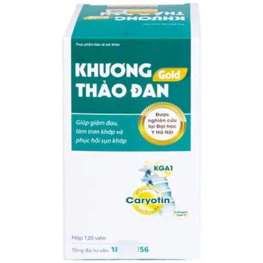 Viên uống Khương Thảo Đan Gold làm trơn khớp và phục hồi sụn khớp (120 viên)