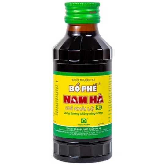 Siro thuốc Bổ Phế Nam Hà Chỉ Khái Lộ KĐ hỗ trợ điều trị ho, tiêu đờm (Chai 125ml)