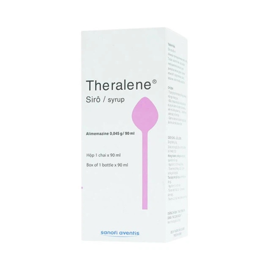 Siro Theralene Sanofi hỗ trợ điều trị các triệu chứng viêm mũi dị ứng, mày đay (90ml)