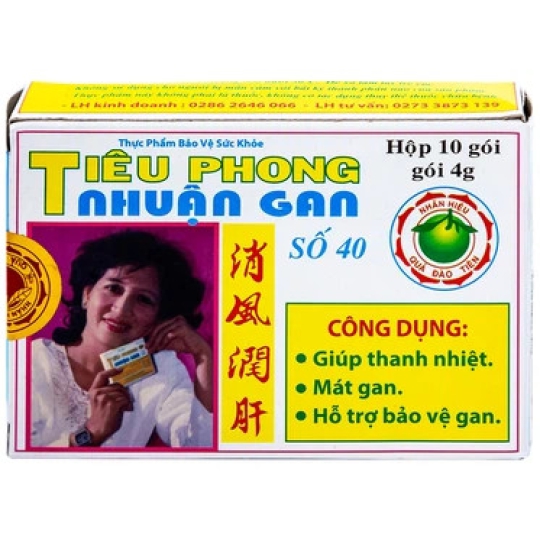 Viên uống Tiêu Phong Nhuận Gan Ngọc Liên hỗ trợ thanh nhiệt, mát gan, bảo vệ gan (4g x 10 gói)