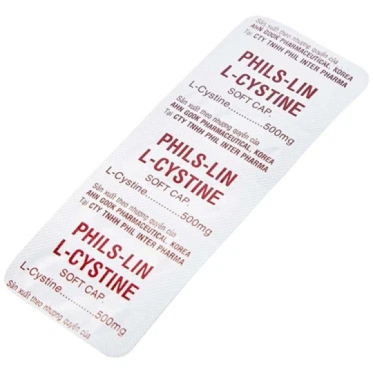 Thuốc L-Cystine 500mg điều trị sạm da, tàn nhang (Hộp 12 vỉ x 5 viên)