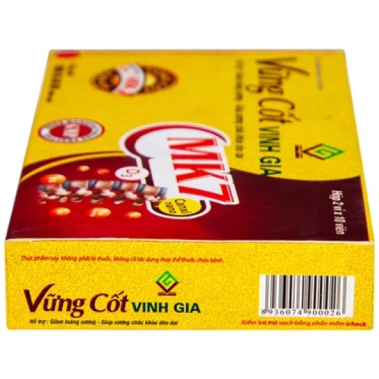 Viên uống Vững Cốt Vinh Gia giúp xương chắc khỏe, hỗ trợ làm chậm quá trình mất xương (20 viên)