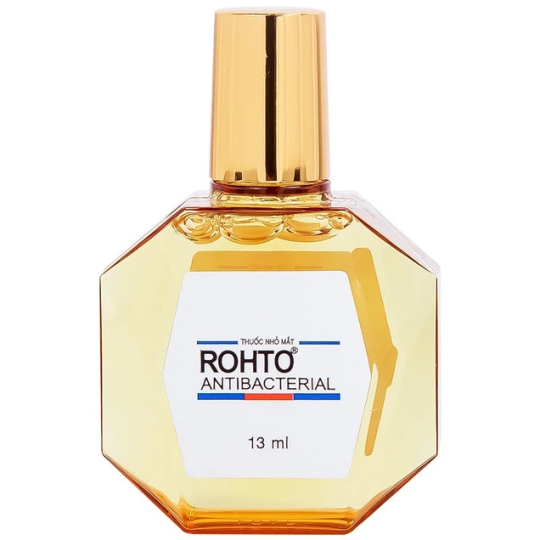 Thuốc nhỏ mắt Rohto Antibacterial điều trị lẹo mắt, viêm kết mạc, nhiễm khuẩn (13ml)